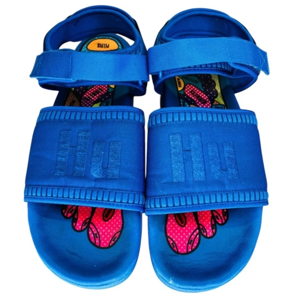 Adidas x Pharrell Adilette 2.0 Men’s Blue Colorway Sandals Size 13